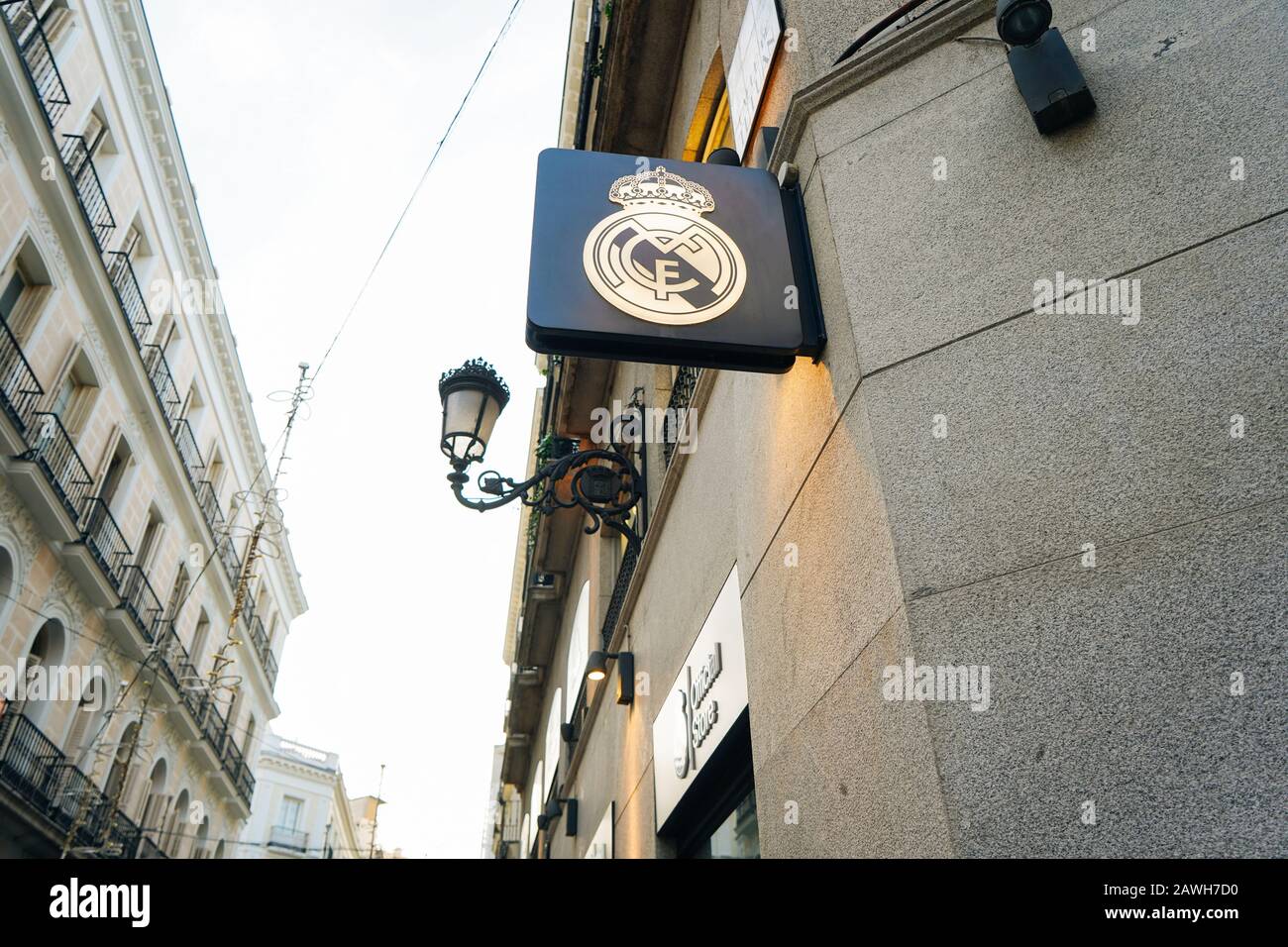 MADRID, SPAIN DECEMBER 26TH, 2020 Official clothing store Stock