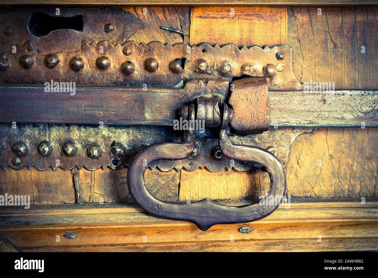 ancient wooden gate close up Stock Photo Alamy