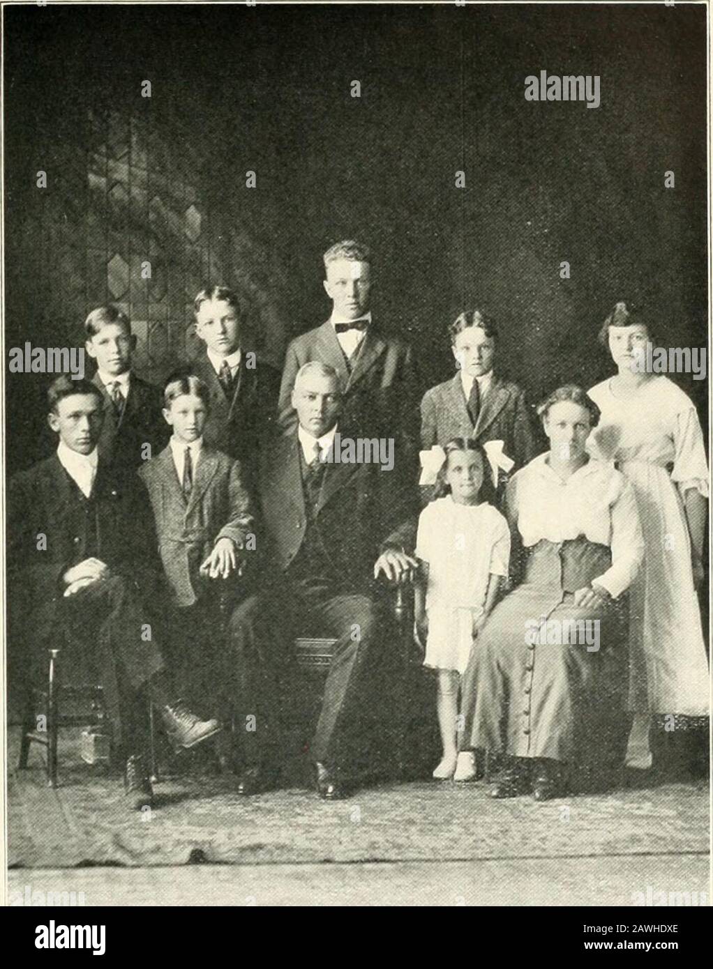 History of Clay and Norman counties, Minnesota : their people, industries, and institutions : with biographical sketches of representative citizens and genealogical records of many of the old families . of his life. He was a farm laborer. The paternal grand-father was a soldier in the Danish army and fouglit in the war betweenhis country and Germany. ihe i);irents of the subject of this sketch were married in Illinois andfrom there, in 1879, moved to Seward county, Xebra.ska, where the mothersdeath occurred in 1882, and where the father spent the rest of his activelife engaged in farming. Howe Stock Photo