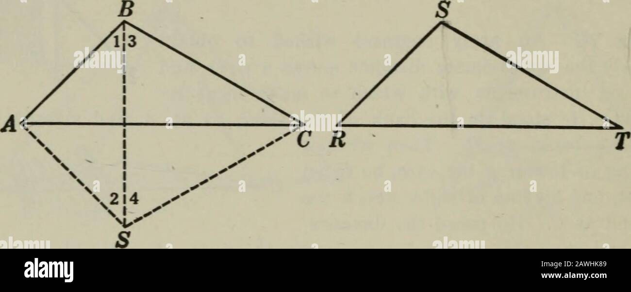 Plane And Solid Geometry 54 Plane Geometry Proposition V Theorem 116 Two Triangles Are Eqitdi If Tlve Three Sides Of Onearc Equal Respectively To Tjve Three Sides Of The Other Given