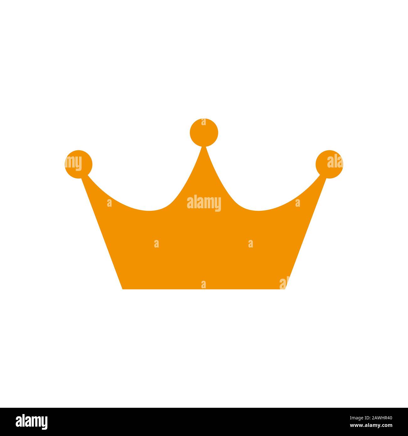 Crown Icon in trendy flat style isolated on white background. Crown ...