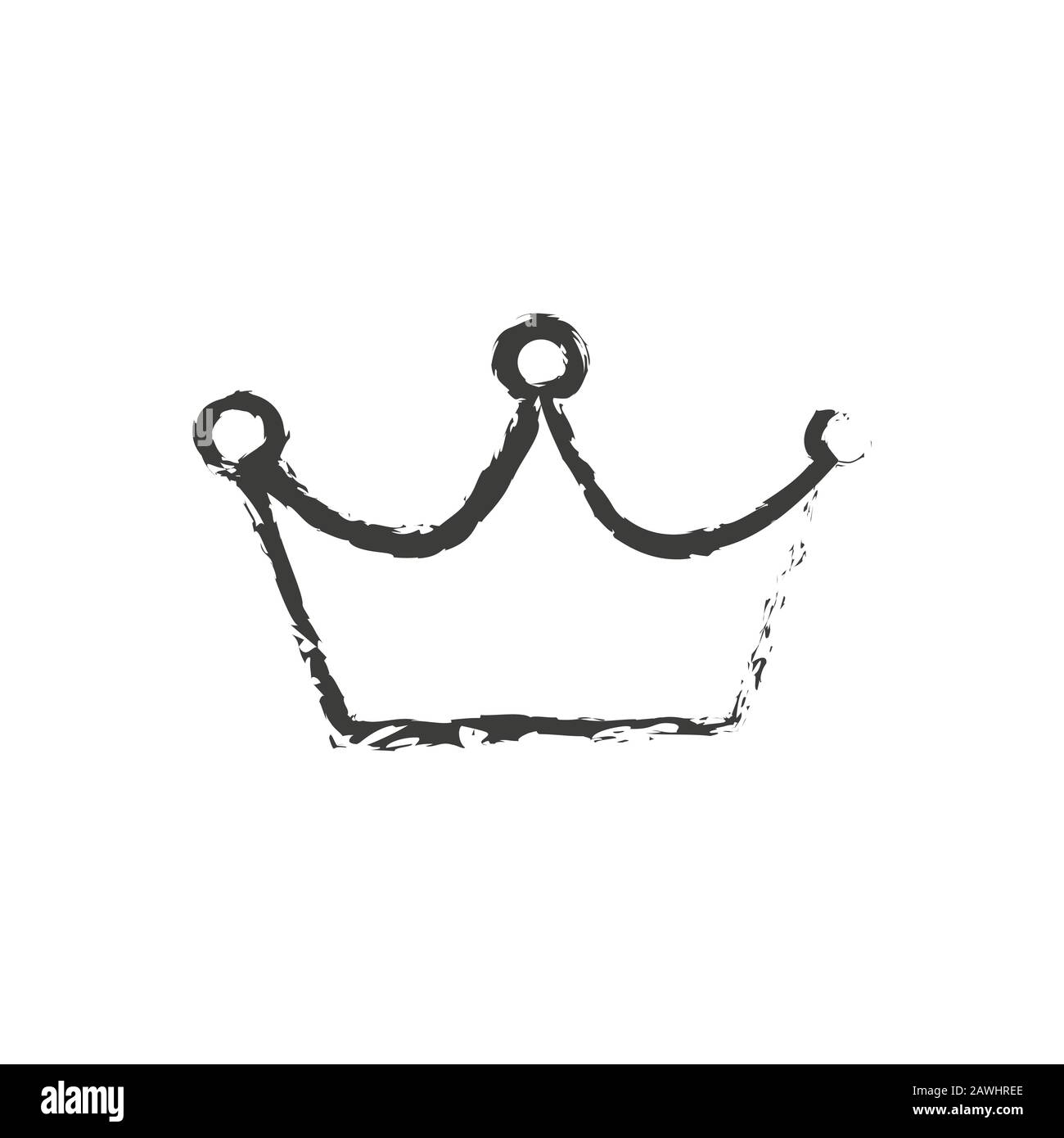 Crown Icon in trendy flat style isolated on white background. Crown ...