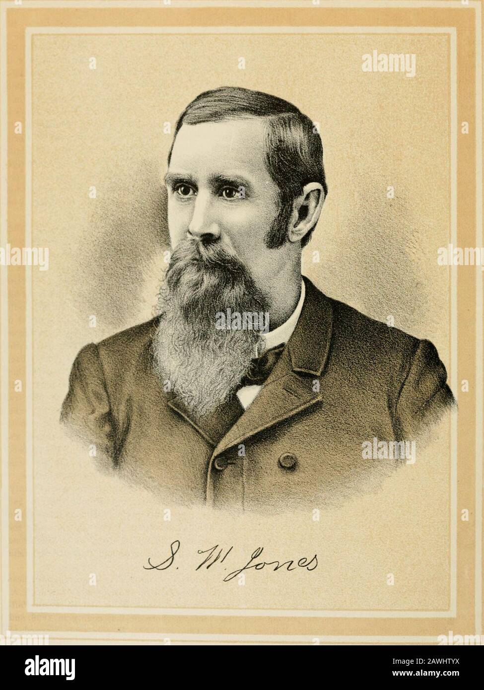 Portrait and biographical album of Mahaska County, Iowa, containing full page portraits and biographical sketches of prominent and representative citizens of the county, together with portraits and biographies of all the governors of Iowa, and of the presidents of the United States . esHEsa Stock Photo
