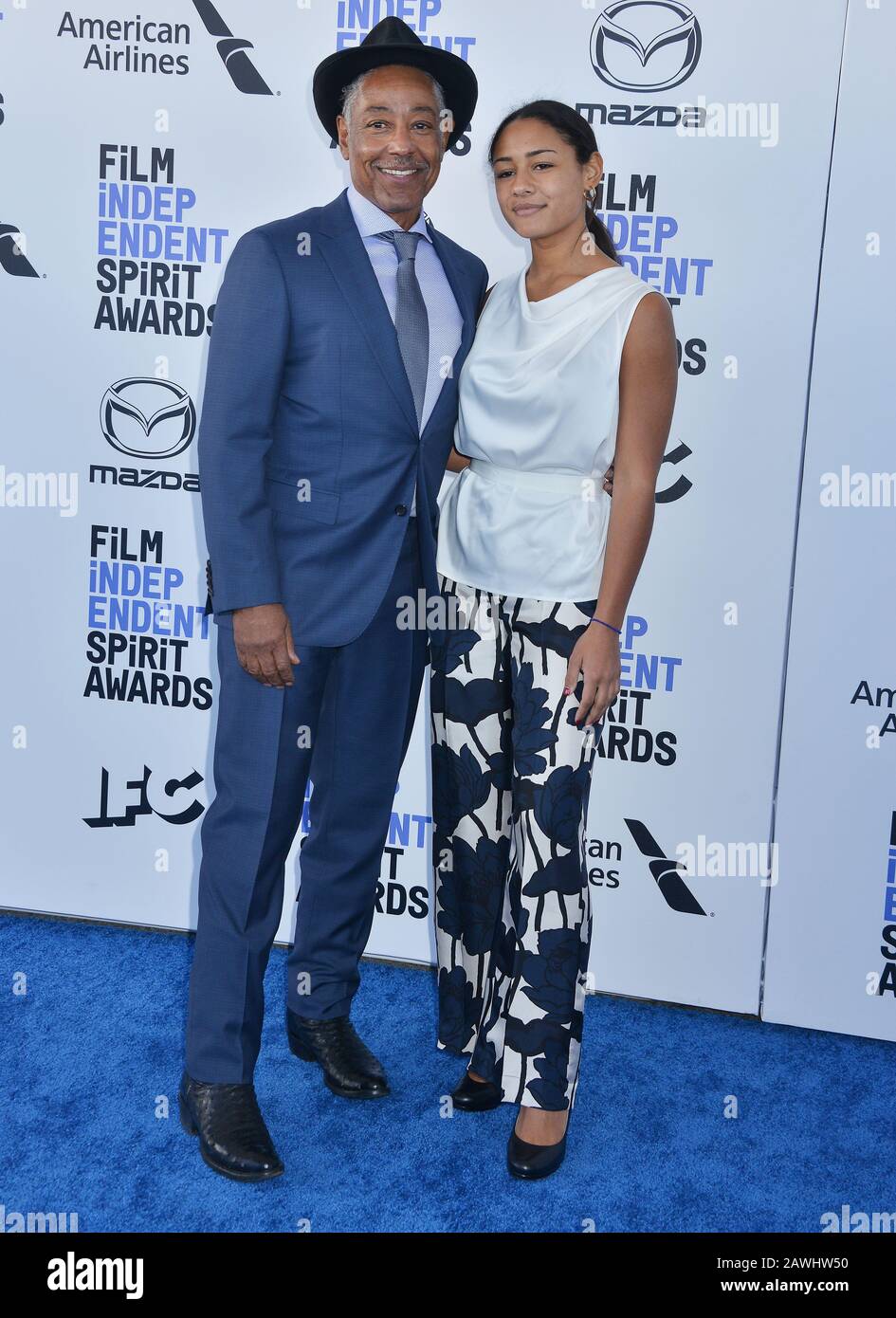 Los Angeles, USA. 08th Feb, 2020. Giancarlo Esposito, Shayne Lyra