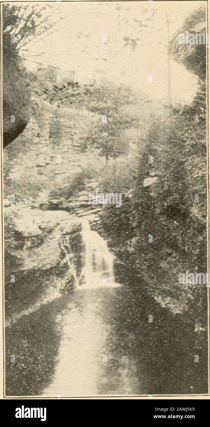 Ghost of the glacier and other tales . s junction with the Susquehanna, giant coal-breakers maybe seen upon every hand. The mines offer a study of weeksand months, a study which may be carried on with ease andwith the ready assistance of those who are incharge of the collieries. Directory of Hotels and Boarding Houses, givingrates and complete information, will be mailed on appli-cation accompanied by 2-cent stamp. FACTORYVILLE, PENNSYLVANIA. Factoryville is a pretty little village perchedup in the mountains nearly nine hundred feetabove sea level. Its proximity to Scrantonmakes it a favorite Stock Photo