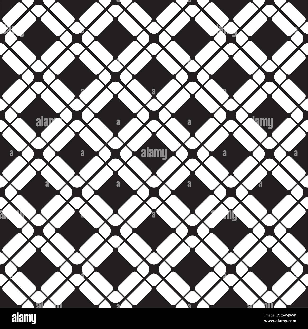 Seamless abstract geometric rounded tile pattern background Stock ...