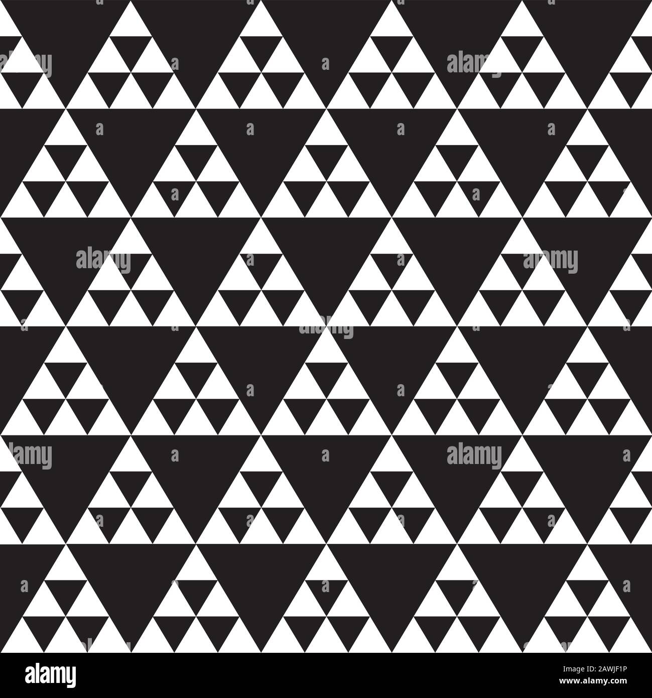 Seamless Geometric Triangle Pattern Texture Stock Vector