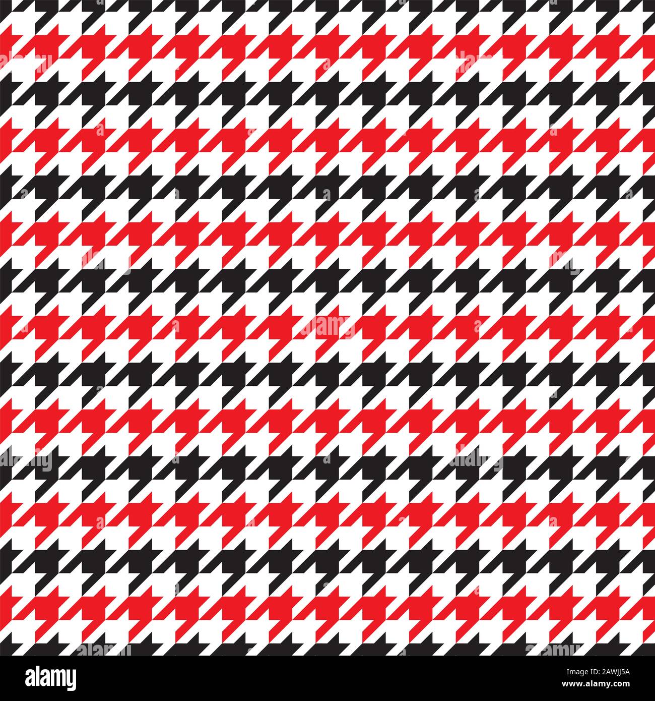 Seamless houndstooth pattern. Vector image. Stock Vector