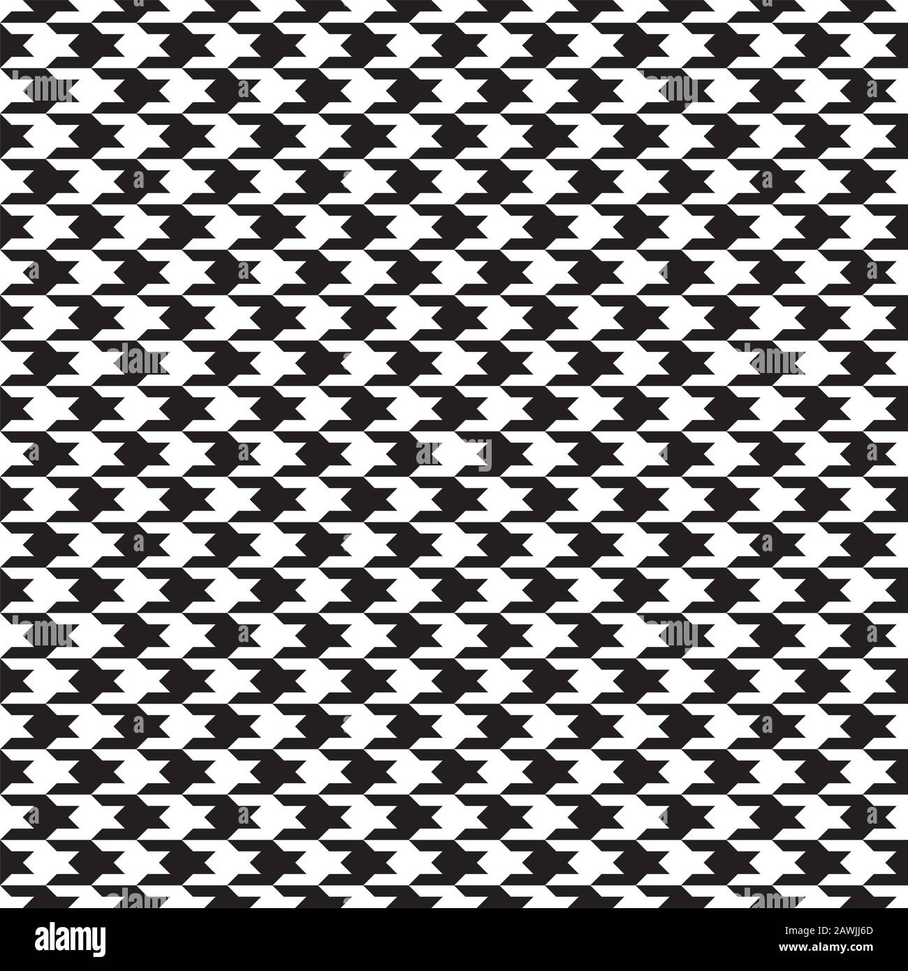 Seamless houndstooth pattern. Vector image. Stock Vector