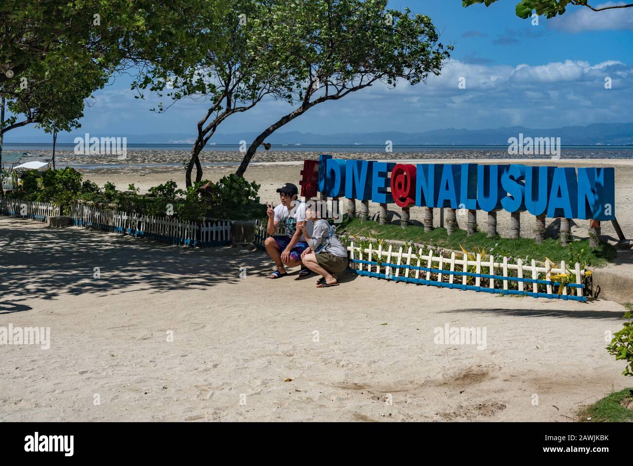 Nalusuan Island in Cebu, Philippines. Stock Photo