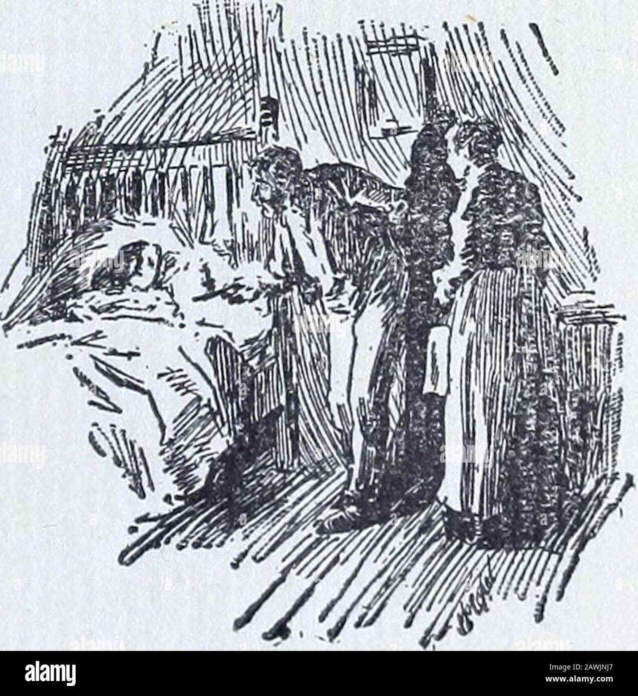 If Tam O'Shanter'd had a wheel, and other poems and sketches . unuttered on herlips. The man she had crossed the seas to meet wasthere; but with him was a strange, dark woman, withstraight black hair and flashing eyes. A coarse redblanket hung about her shoulders and in its folds shecarried a child, fair of face and with Saxon features. The girl crouched in the shadows and saw Olaf takethe child from its mothers arms and sing to him theNorsemans lullaby. Then she ran back to the shelterof the woods, blindly retracing -her steps through theforest, and to the cottage at the station. The fair-hai Stock Photo