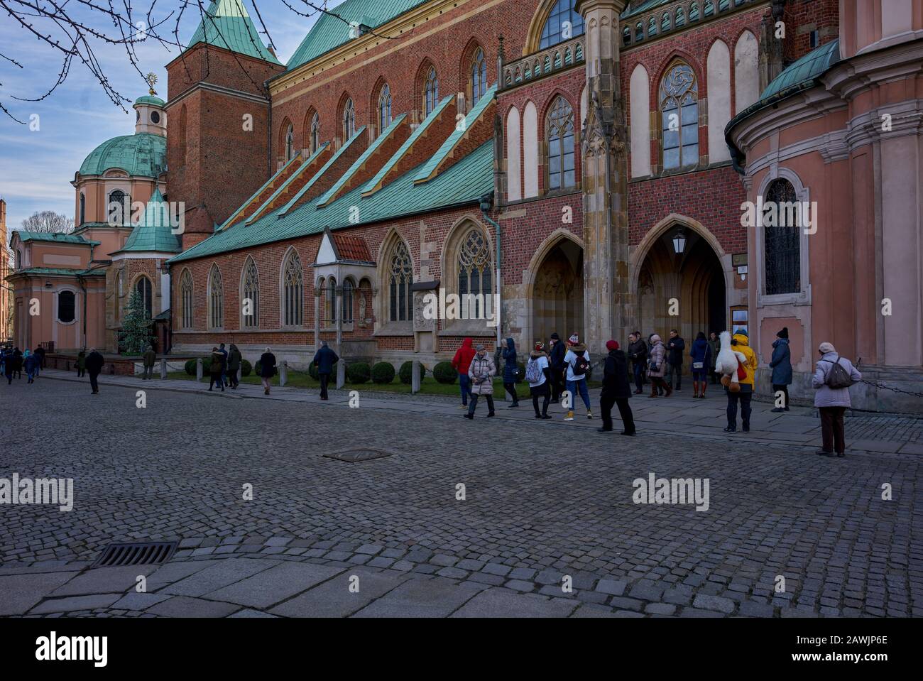 Gothic Cathedral Of Saint Johns Wroclaw High Resolution Stock ...