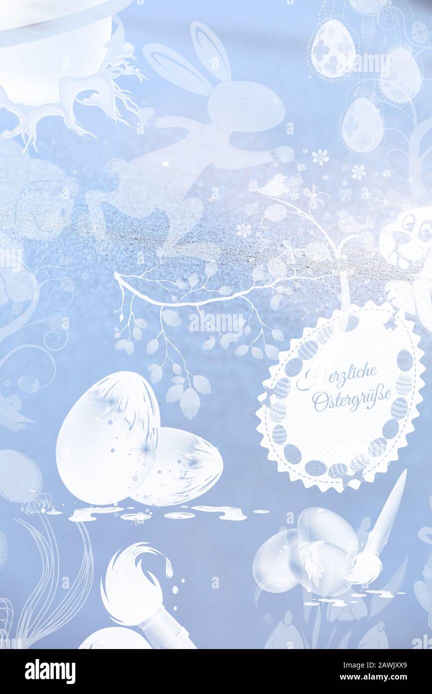 Happy Easter greeting card Stock Photo