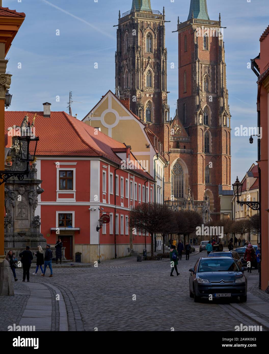 Gothic Cathedral Of Saint Johns Wroclaw High Resolution Stock ...