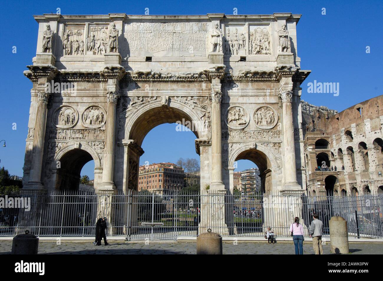Arch of Emperor Constantine | Triumphbogen von Kaiser Konstantin Stock Photo