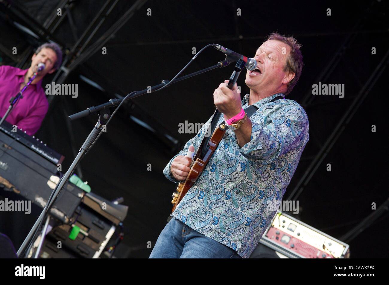 Mark King with Level 42 at the Midlands Music Festival Stock Photo