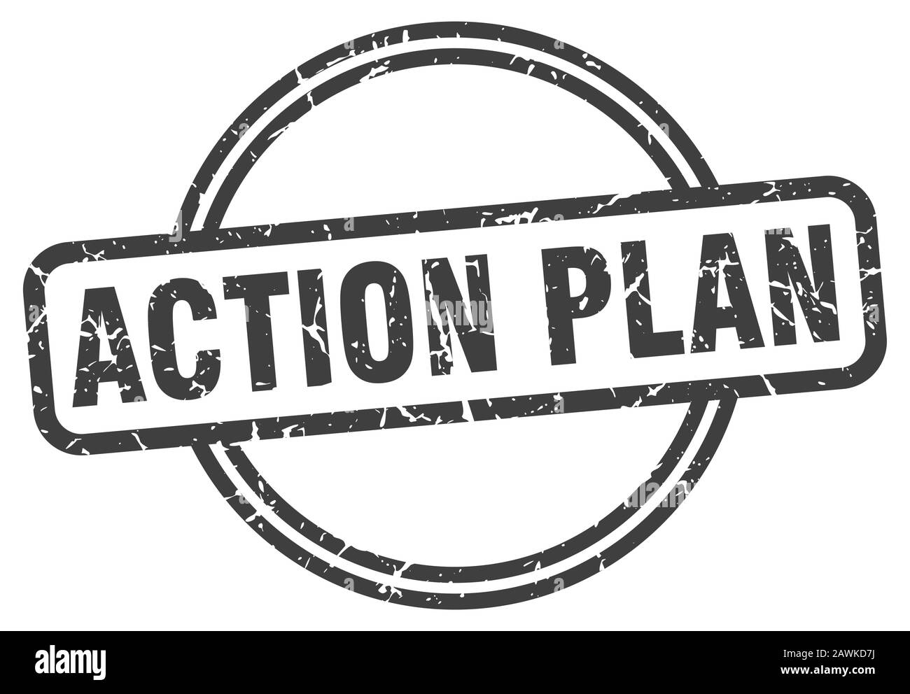 Action plan sticker Black and White Stock Photos & Images - Alamy