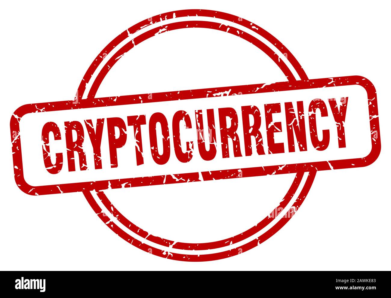 cryptocurrency stamp. cryptocurrency round vintage grunge sign. cryptocurrency Stock Vector