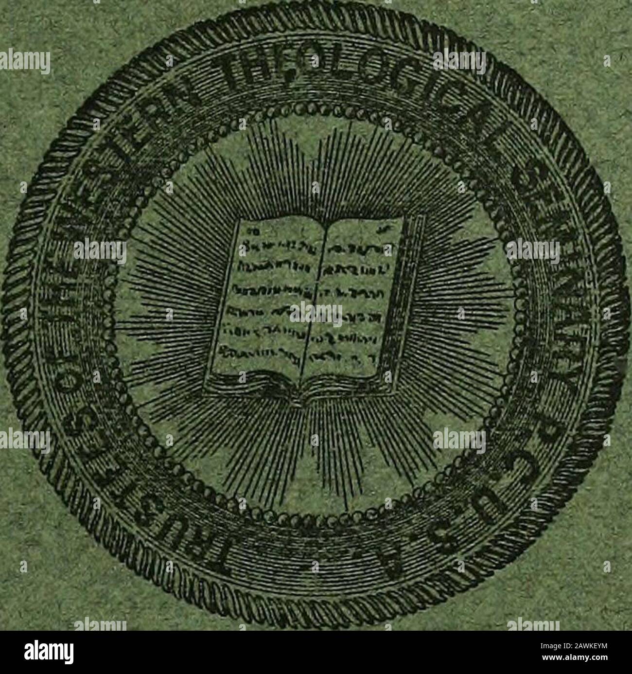 The Bulletin Of The Western Theological Seminary Vol V January 1913 No 2 3 I Vja V H S Y Gt P Y Jm I The Western Theological Seminary North Side Pittsburgh Pa Founded By The