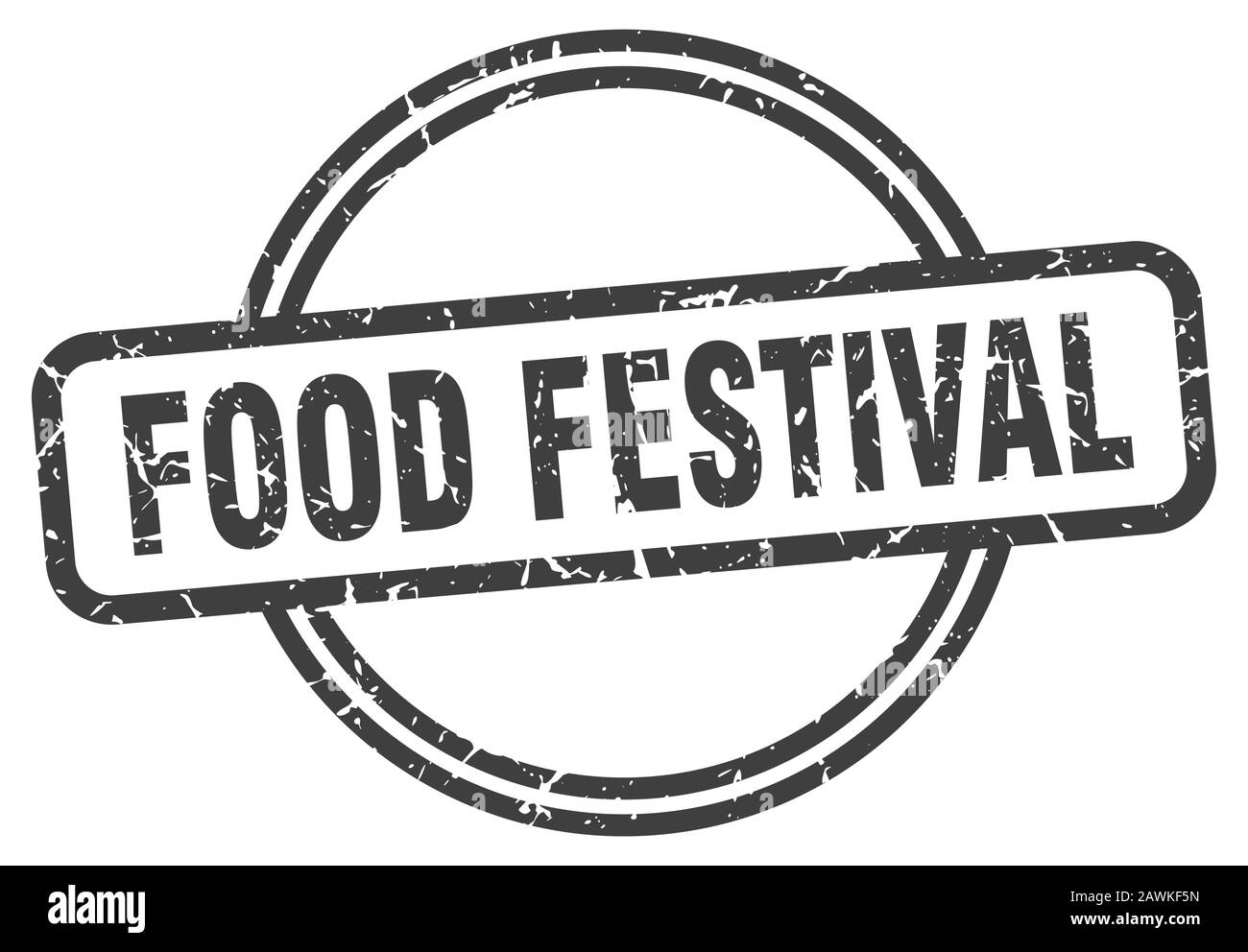food festival stamp. food festival round vintage grunge sign. food festival Stock Vector Image