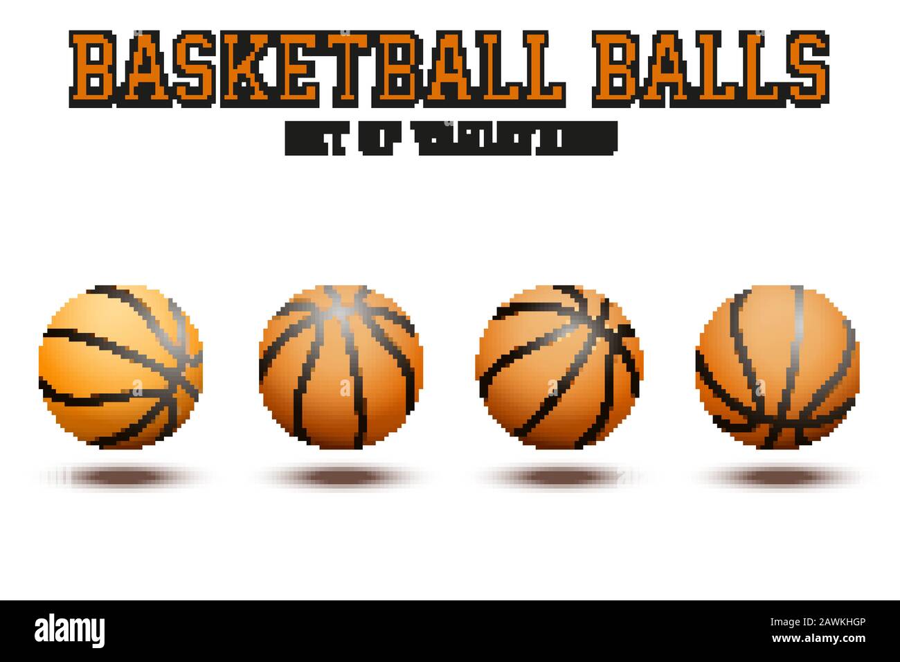 Basketball ball on white bckground Stock Vector Image & Art Alamy