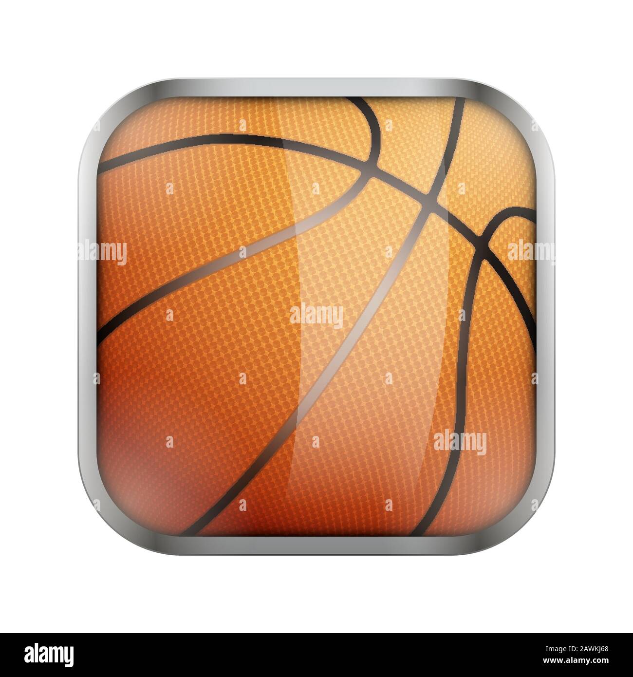 Square icon for basketball app or games Stock Vector Image & Art Alamy