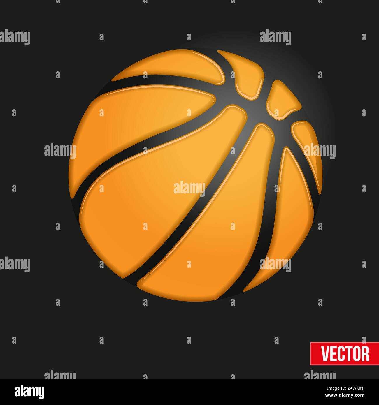 Symbol soft Basketball ball Stock Vector Image & Art Alamy