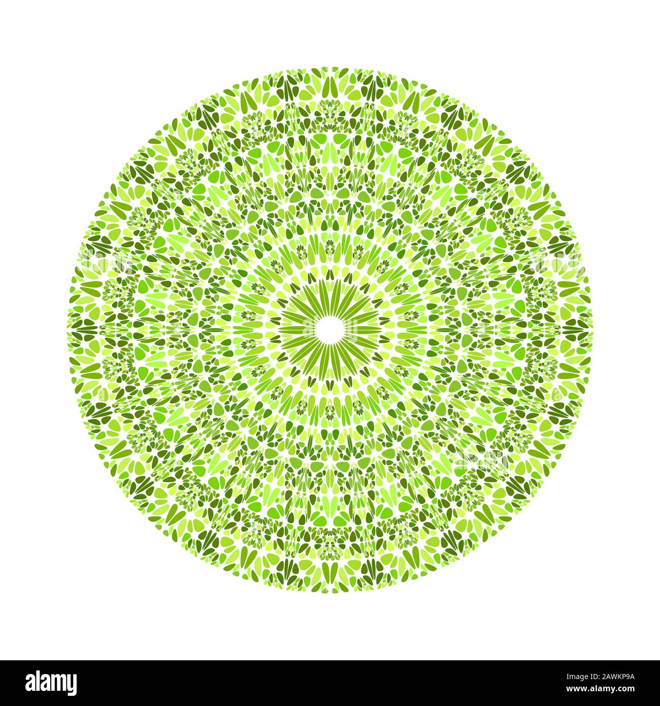 Round circular geometrical gravel pattern mandala - abstract ornate ...