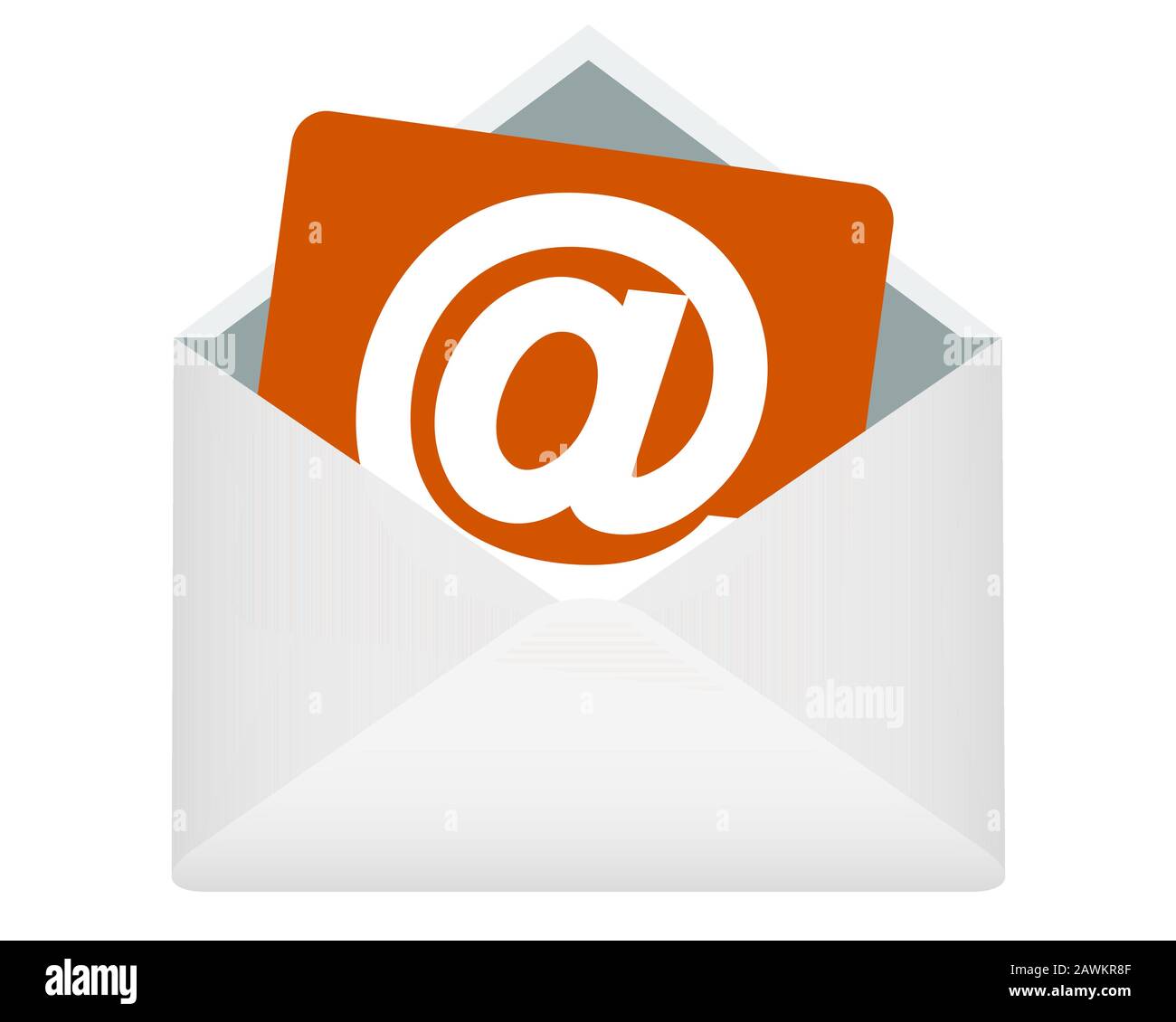Envelope paper with icon email symbol. Vector illustration for design. Stock Vector