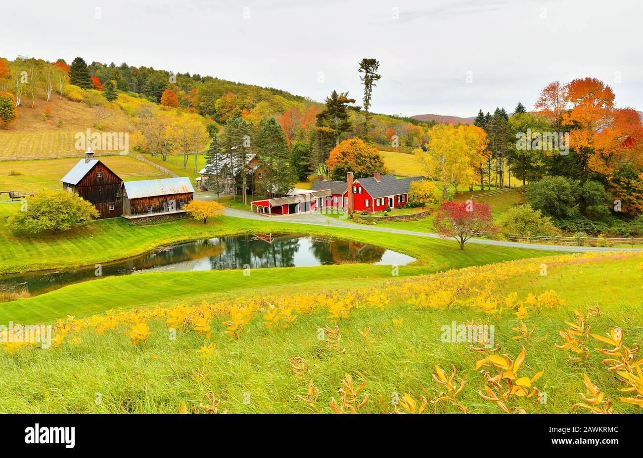 Usa vermont woodstock house hi-res stock photography and images - Alamy