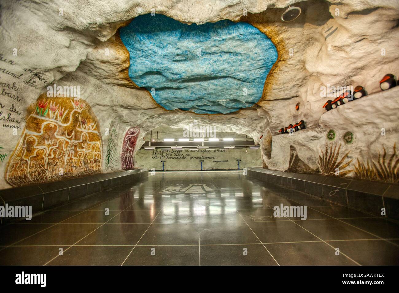 The Tensta Station Of The Stockholm Tunnelbana Stock Photo - Alamy