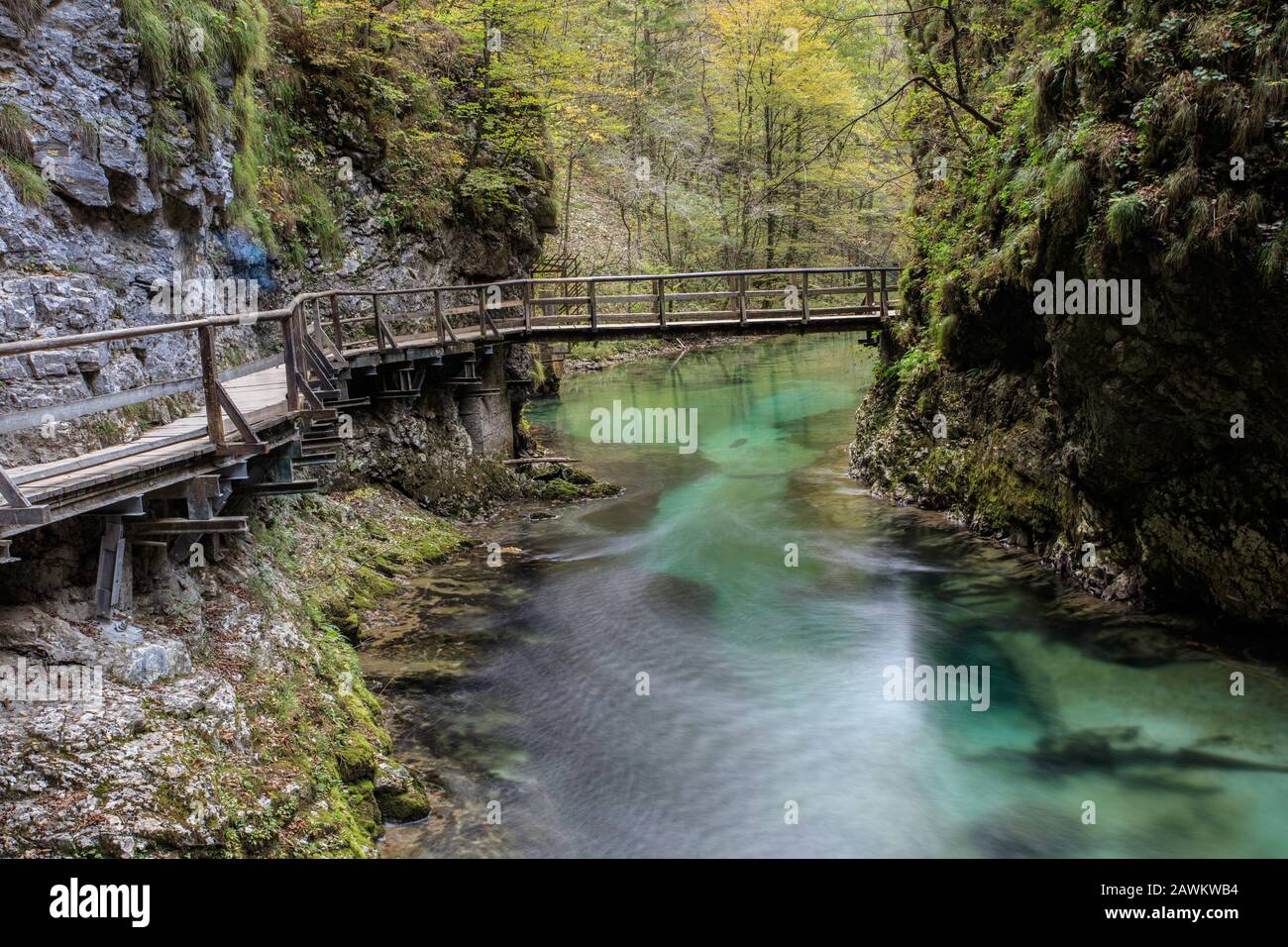 Vintgar gorge, Bled, Slovenia Stock Photo
