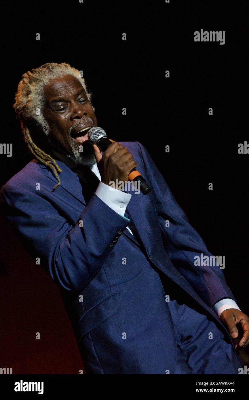 Billy Ocean singing live on stage at The Midlands Festival 2010 Stock