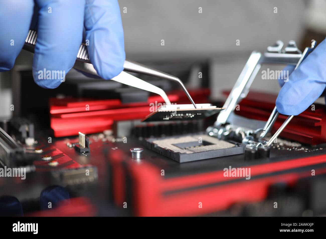 Manual assembly and repair mechanical device Stock Photo Alamy
