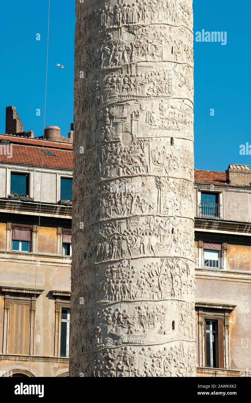Column of Traian / Rome | Trajanssäule / Rom Stock Photo