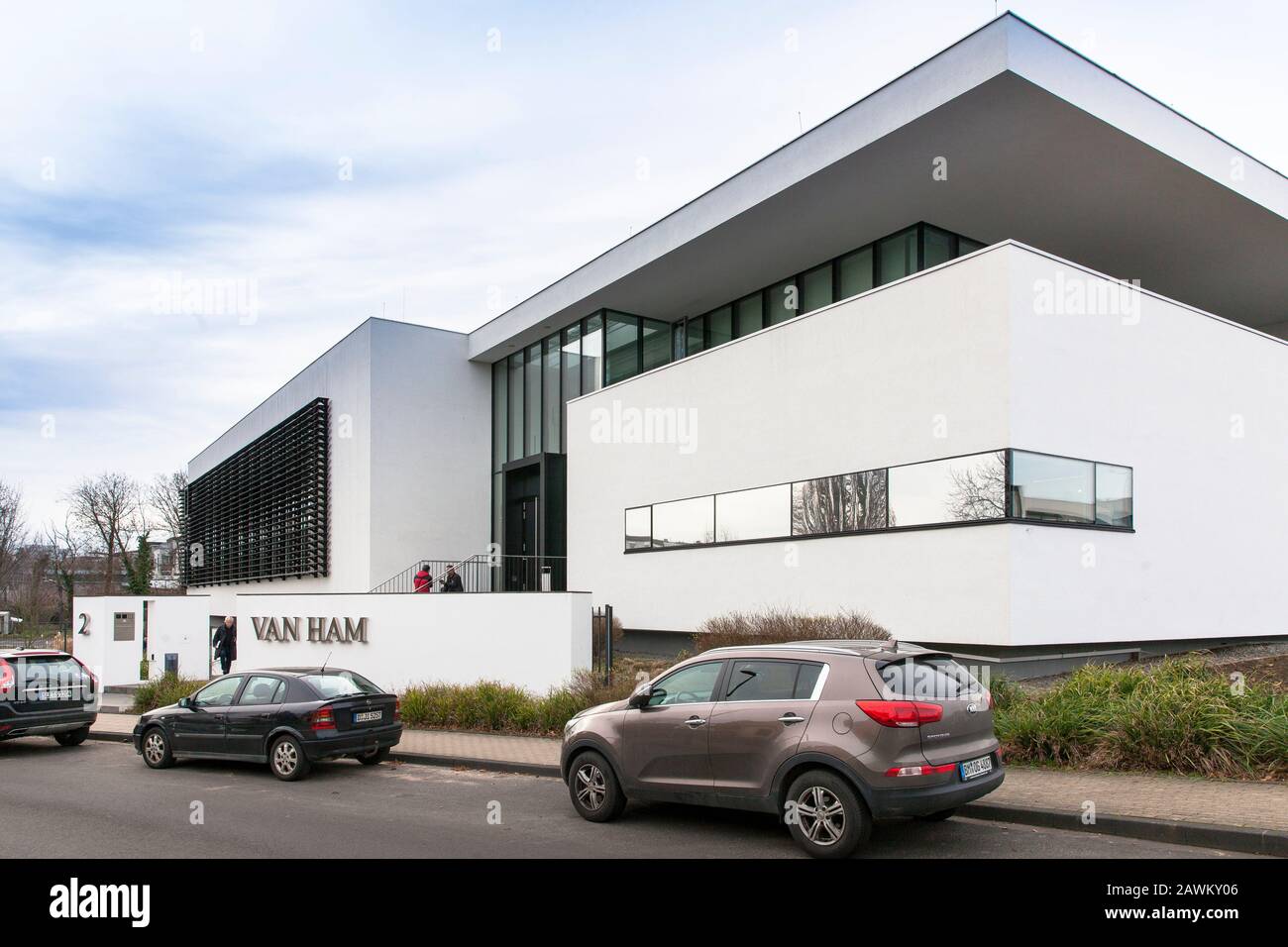 the Van Ham art auction house in the district Bayenthal, Cologne, Germany. das Kunstauktionshaus Van Ham im Stadtteil Bayenthal, Koeln, Deutschland. Stock Photo