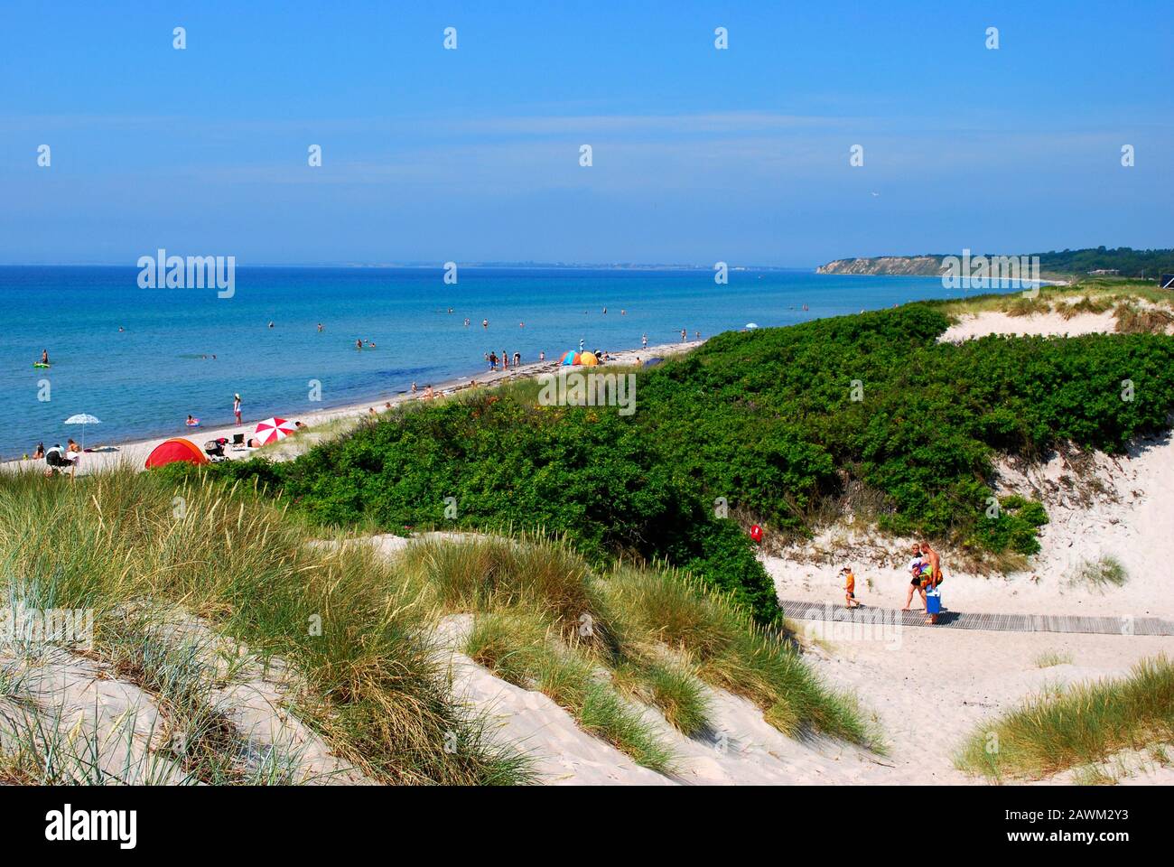 Ristinge beach,  Langeland island, Funen, Denmark, Scandinavia, Europe Stock Photo