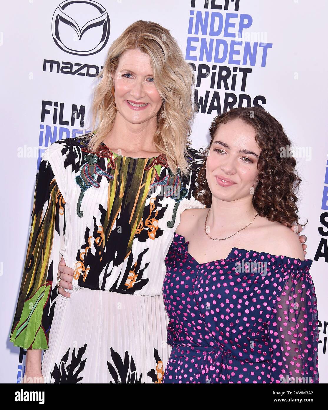 SANTA MONICA, CA - FEBRUARY 08: Laura Dern (L) and Jaya Harper attend