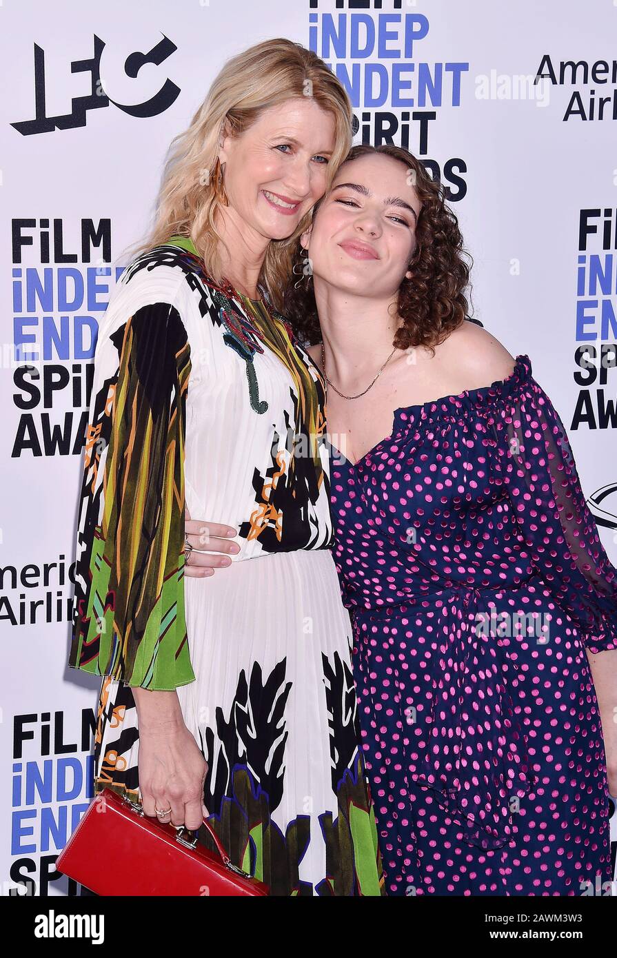 SANTA MONICA, CA - FEBRUARY 08: Laura Dern (L) and Jaya Harper attend
