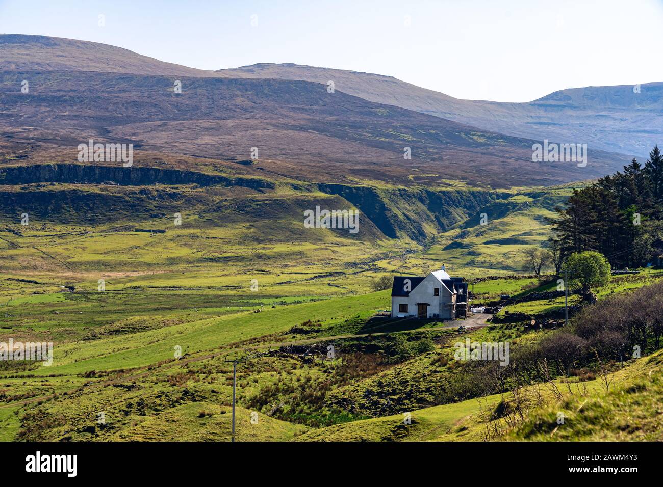 wild coast of the Isle of Skye , Scotland Stock Photo