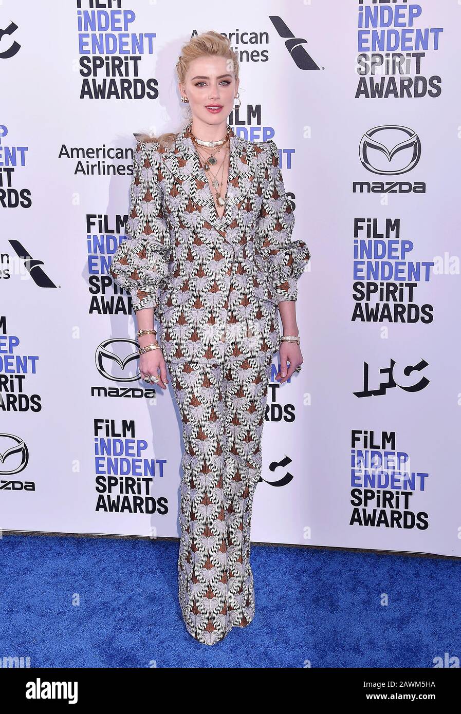 SANTA MONICA, CA - FEBRUARY 08: Amber Heard attends the 2020 Film