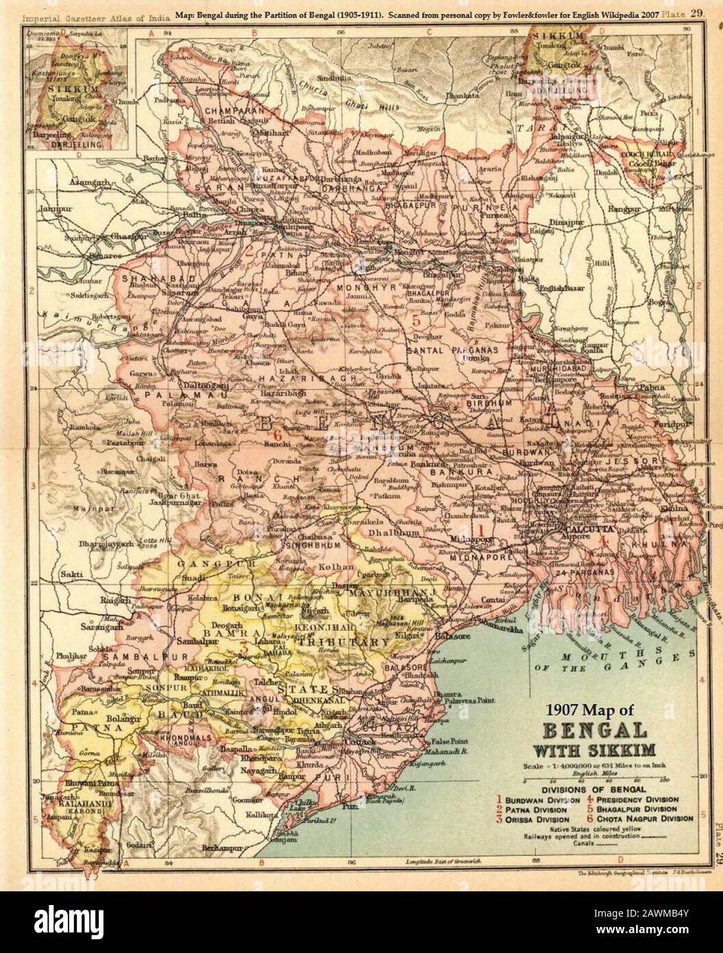 Old Map Of Bengal Before 1947 Old Bengal Map High Resolution Stock Photography And Images - Alamy