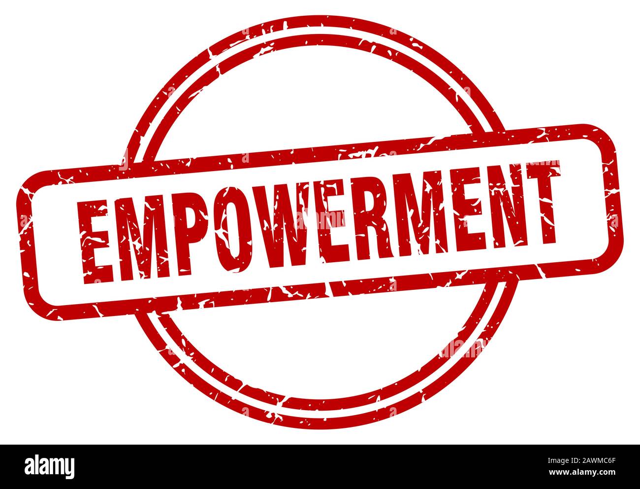 empowerment stamp. empowerment round vintage grunge sign. empowerment ...