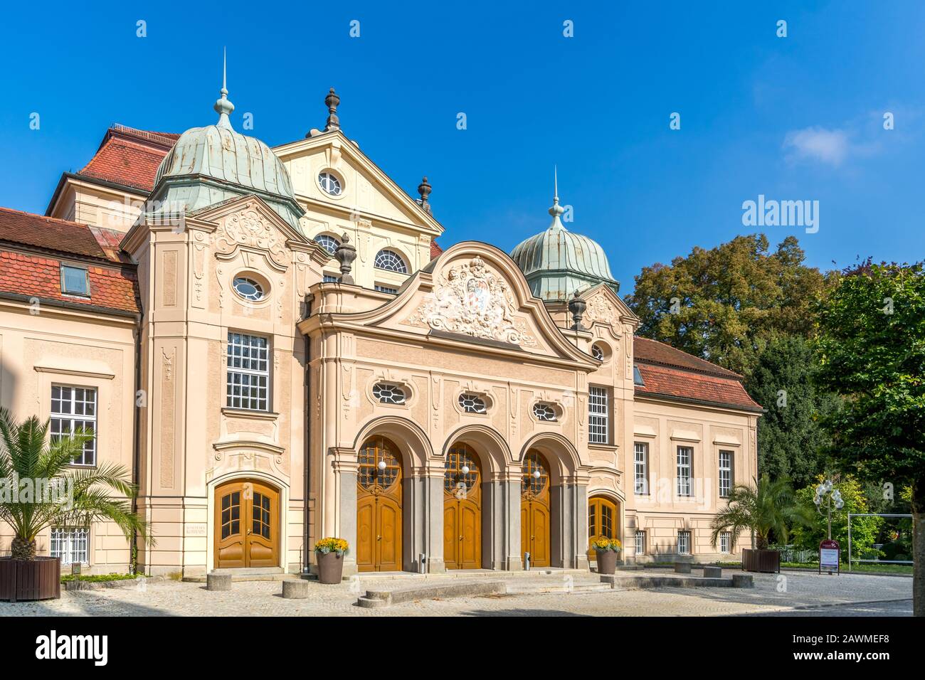 Historical building, Bad Reichenhall, Bavaria, Germany Stock Photo