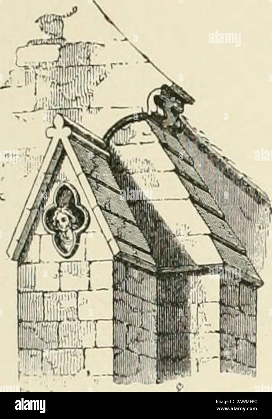 A Dictionary Of Architecture And Building Biographical Historical And Descriptive 63 G Ble With Blind Tracery 13th Century Pobch Cathe Dral Of Amiens South Aisle Thatch Or Shingles Or Roof Boarding At