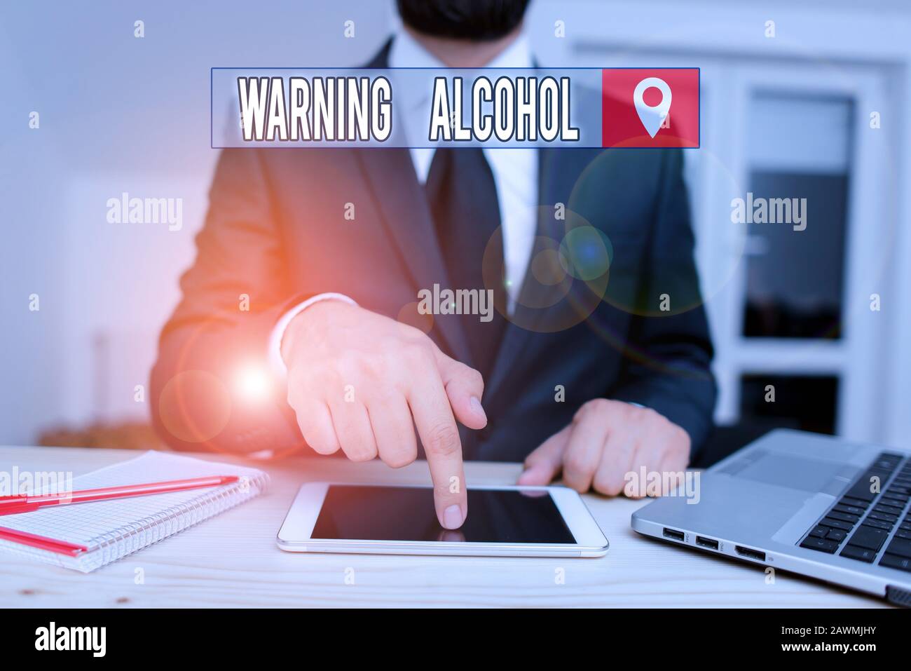 Conceptual hand writing showing Warning Alcohol. Concept meaning ...