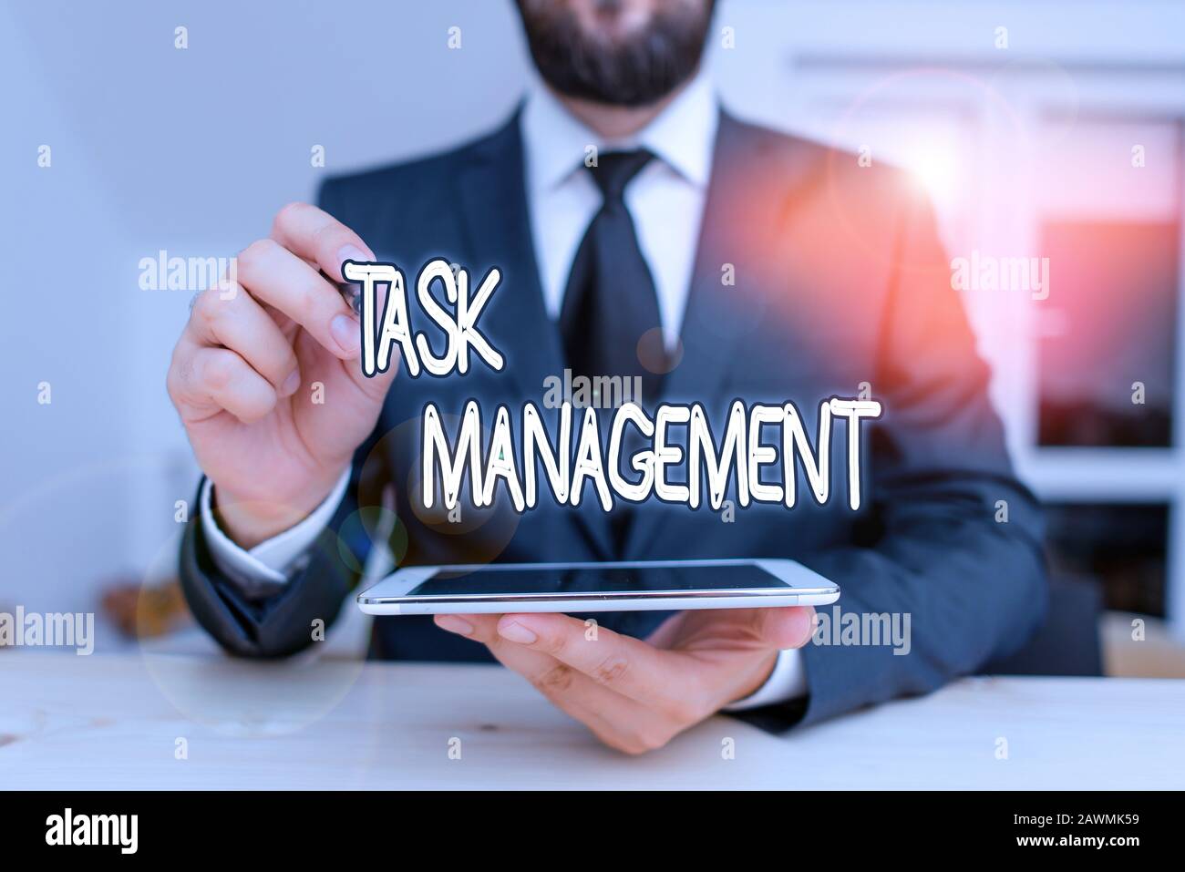 Task Management Text Writing note showing Task Management. Business concept for the process ...