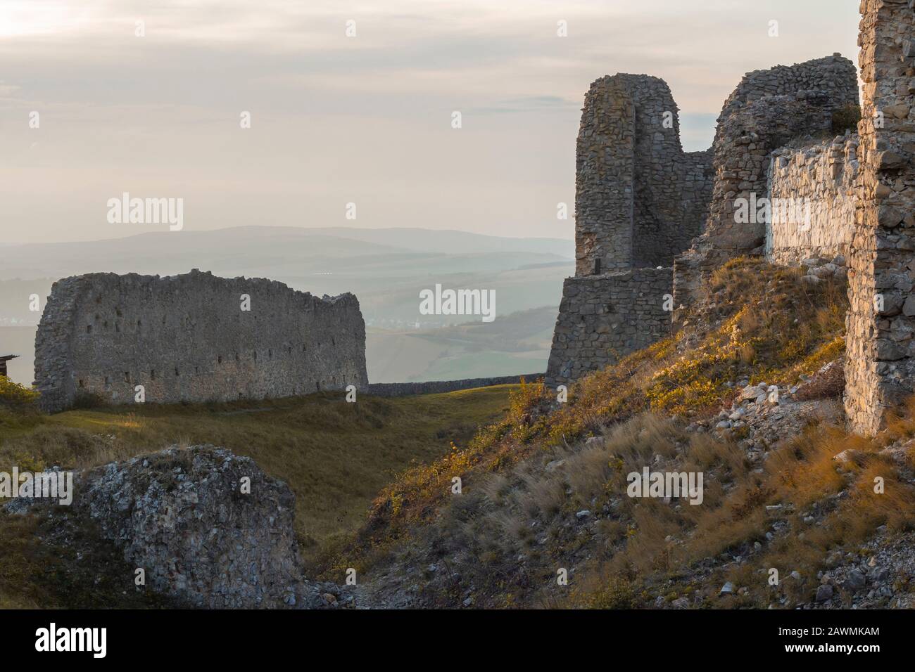 ruins of castle Branc in Slovakia Stock Photo
