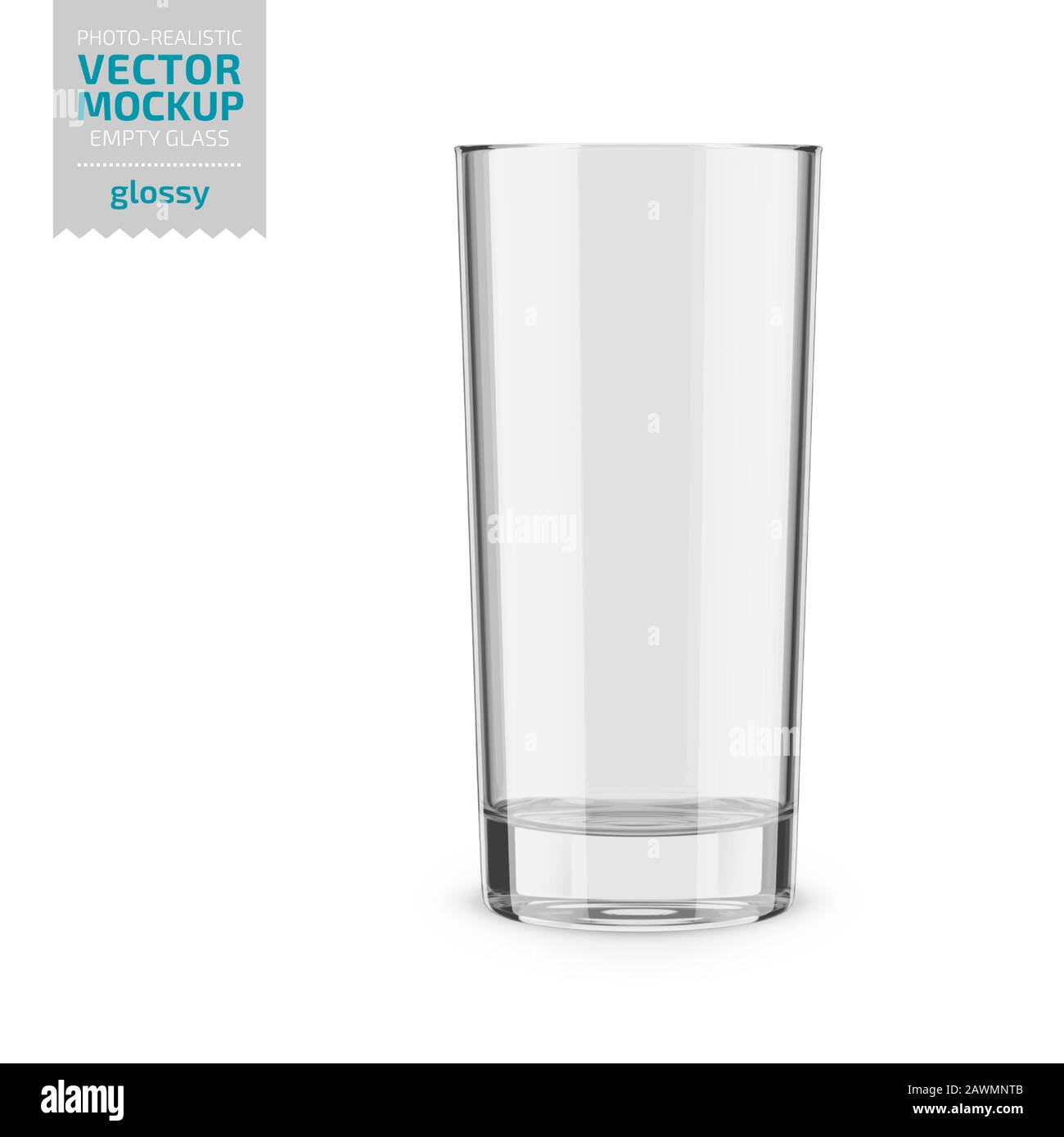 Empty drinking glass Stock Vector Images - Alamy
