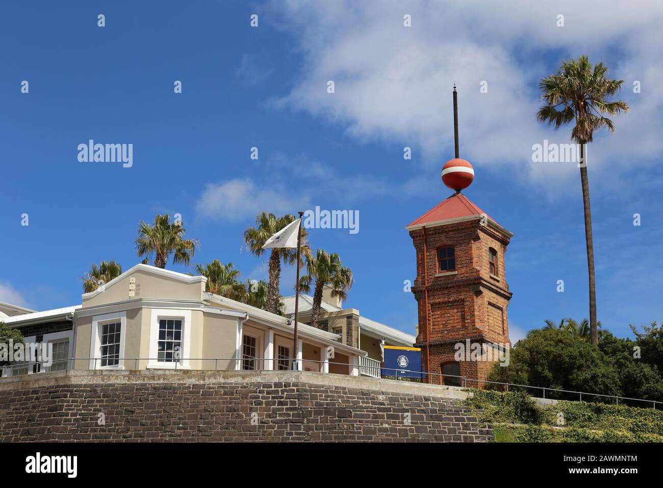 Time Ball Tower, V&A (Victoria and Alfred) Waterfront, Cape Town, Table Bay, Western Cape Province, South Africa, Africa Stock Photo